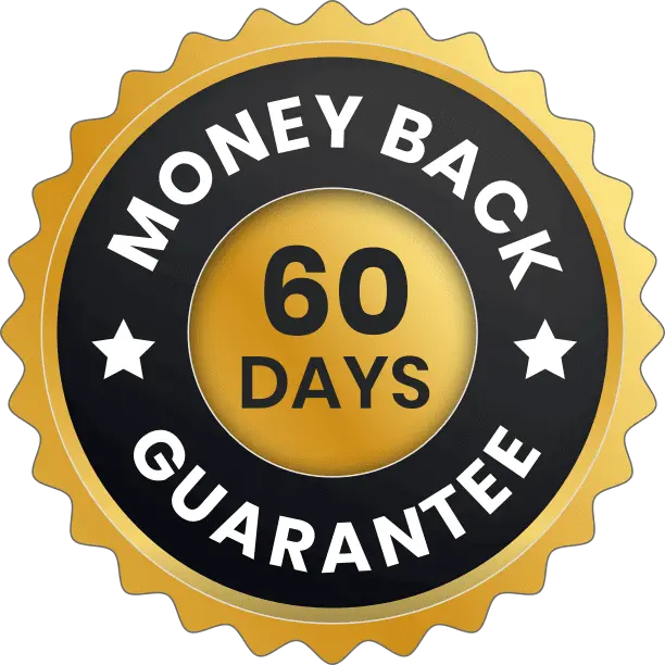 LipoBliss 60-day money back guarantee badge