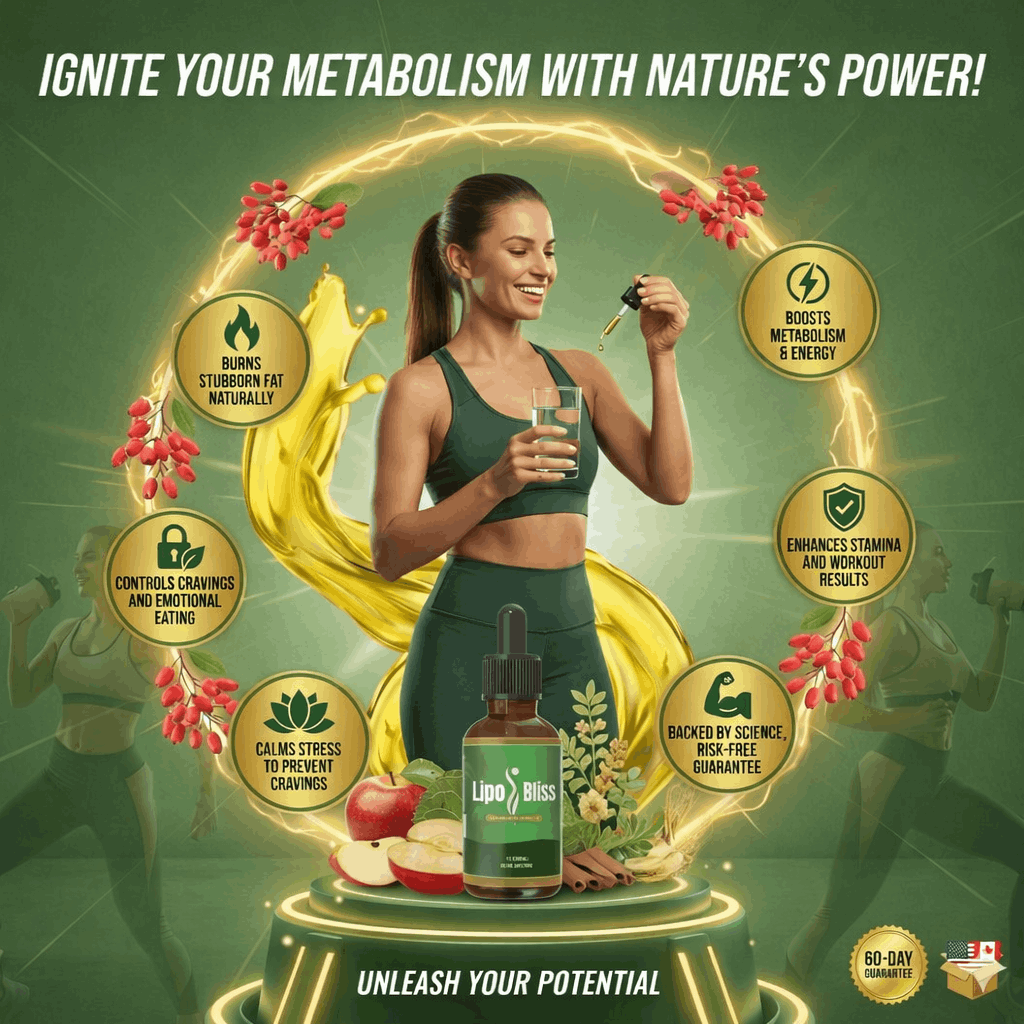 LipoBliss GLP‑1 drops for natural fat burning and metabolism support